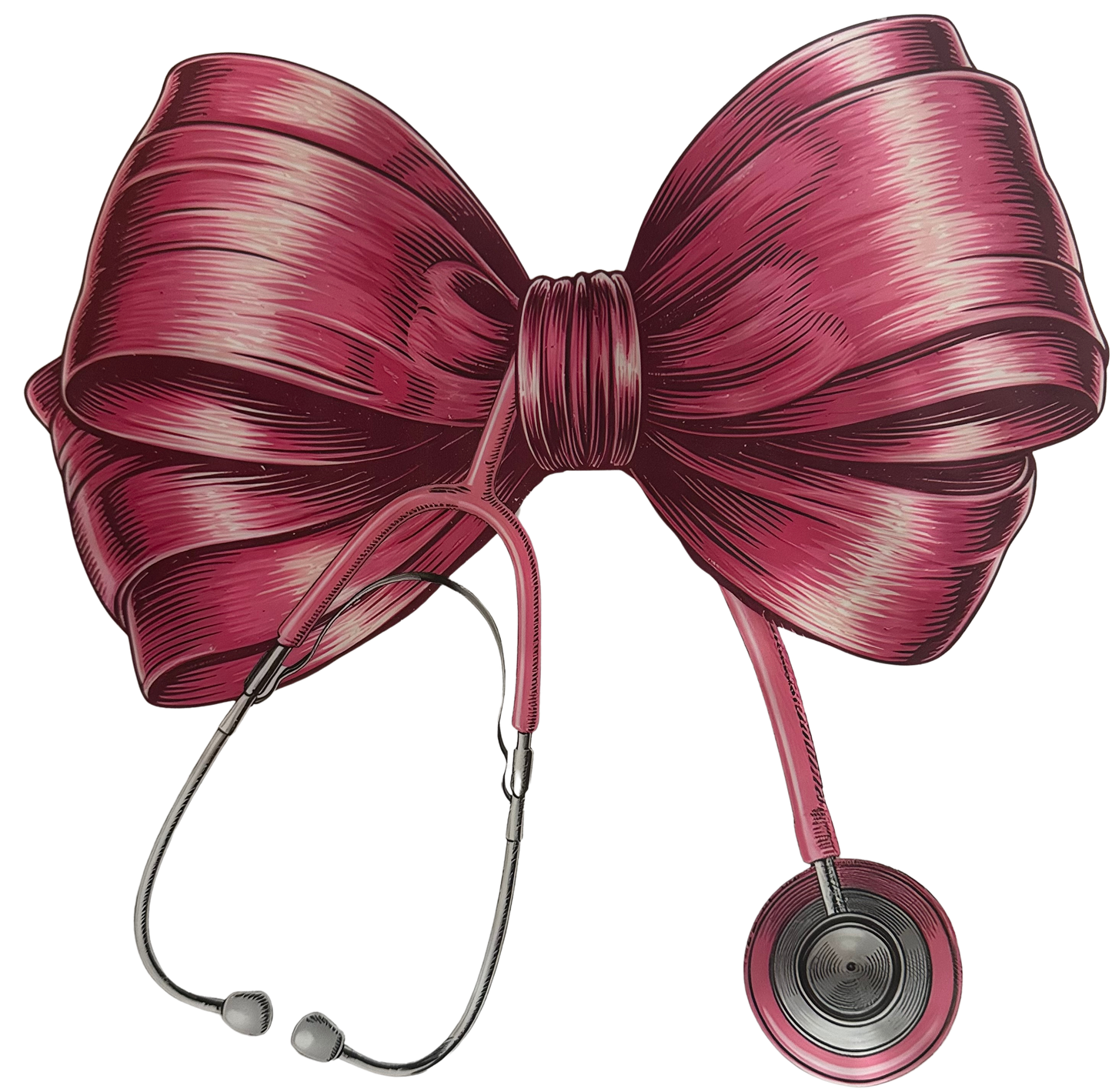 Pink Coquette Nurse Bow Tie T-Shirt