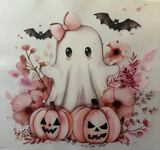 Cute Ghost And Bats Long Sleeve Sweater